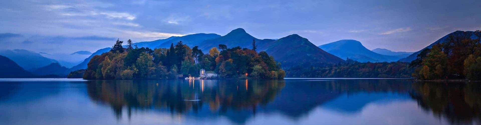 Derwent Water at dawn.