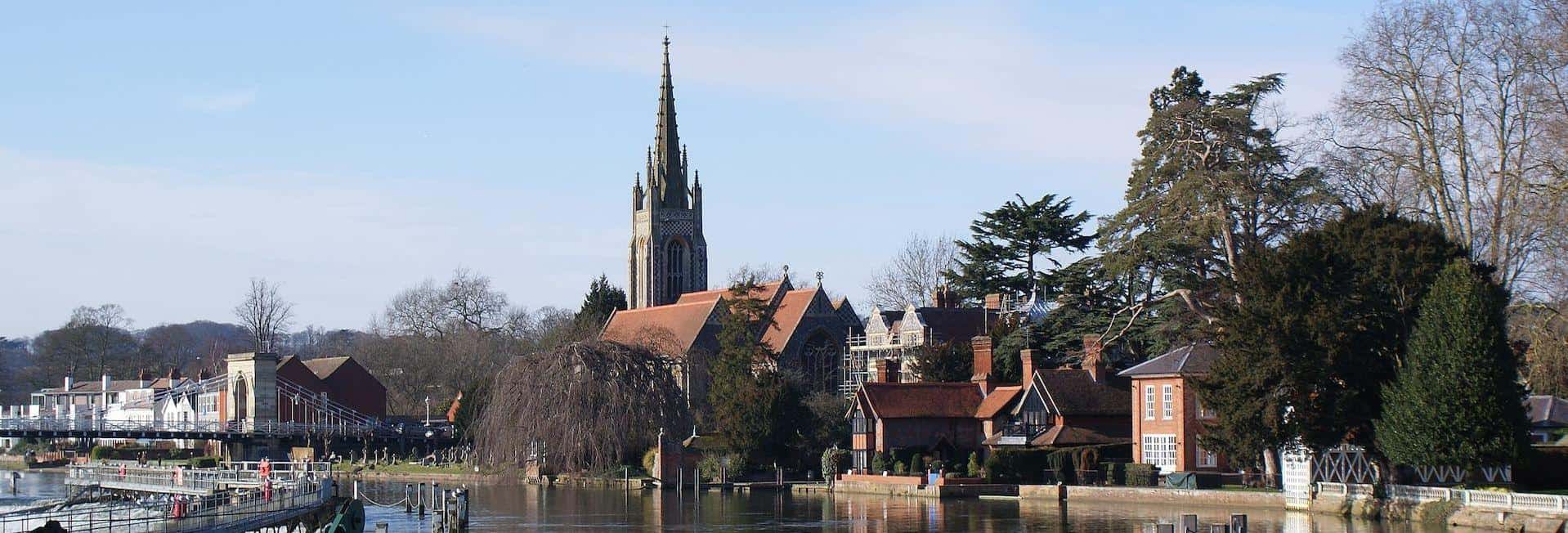 The town of Marlow in Buckinghamshire, featuring All Saints Church. Photo credit: GolfGT_Girl
