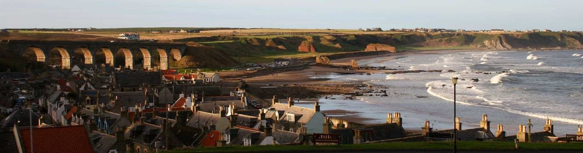 Looking west over Cullen, with Cullen Viaduct on the left. Photo: Lucas Cullen