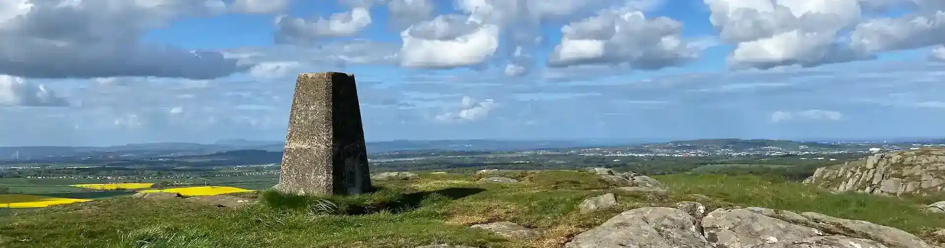 Dalmahoy Hill Trig Point Flush Bracket. Photo: thejackrustles