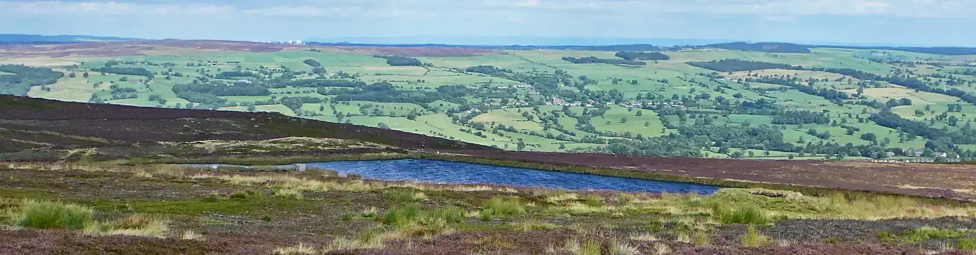 Ilkley Moor and Lower Lanshaw Dam. Photo: Tim Green