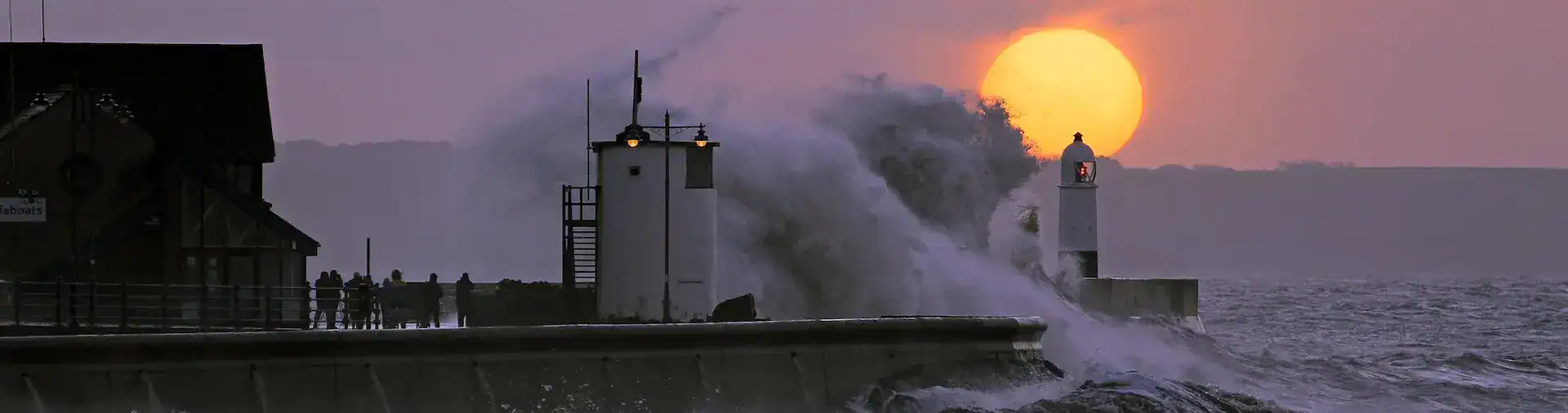 Highest tides of the year so far following the storm over the weekend. High tide coincided with sunrise. Photo: Jokulhlaup