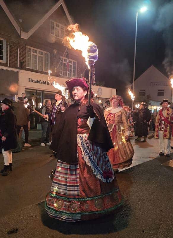 Photo of a parader in full costume